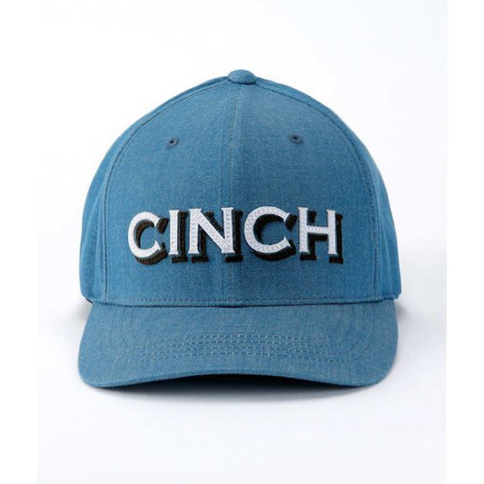 Cinch - Blue With Embroidered Lettering Flex Fit Men’s Ball Cap MCC0627768