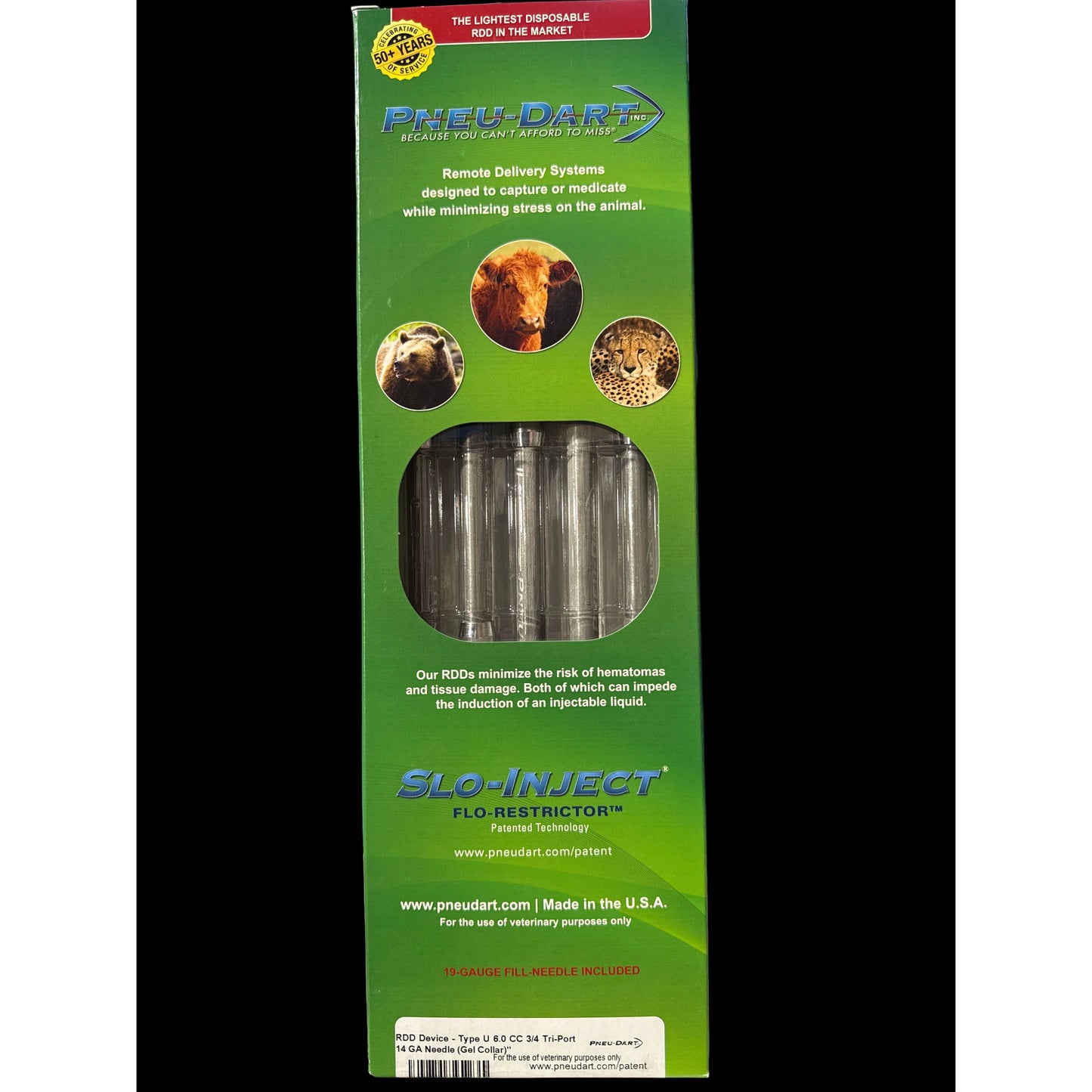 Pheu-Dart 6cc 3/4 Tri-Port 14g