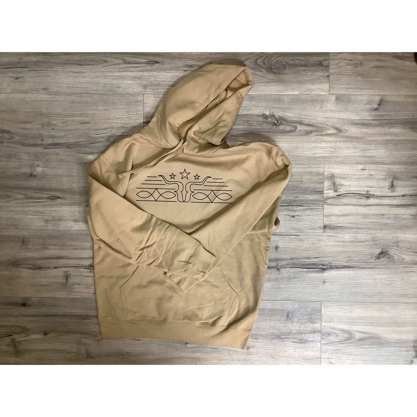 Ranch Rags Boot Stitching Design Hoodie