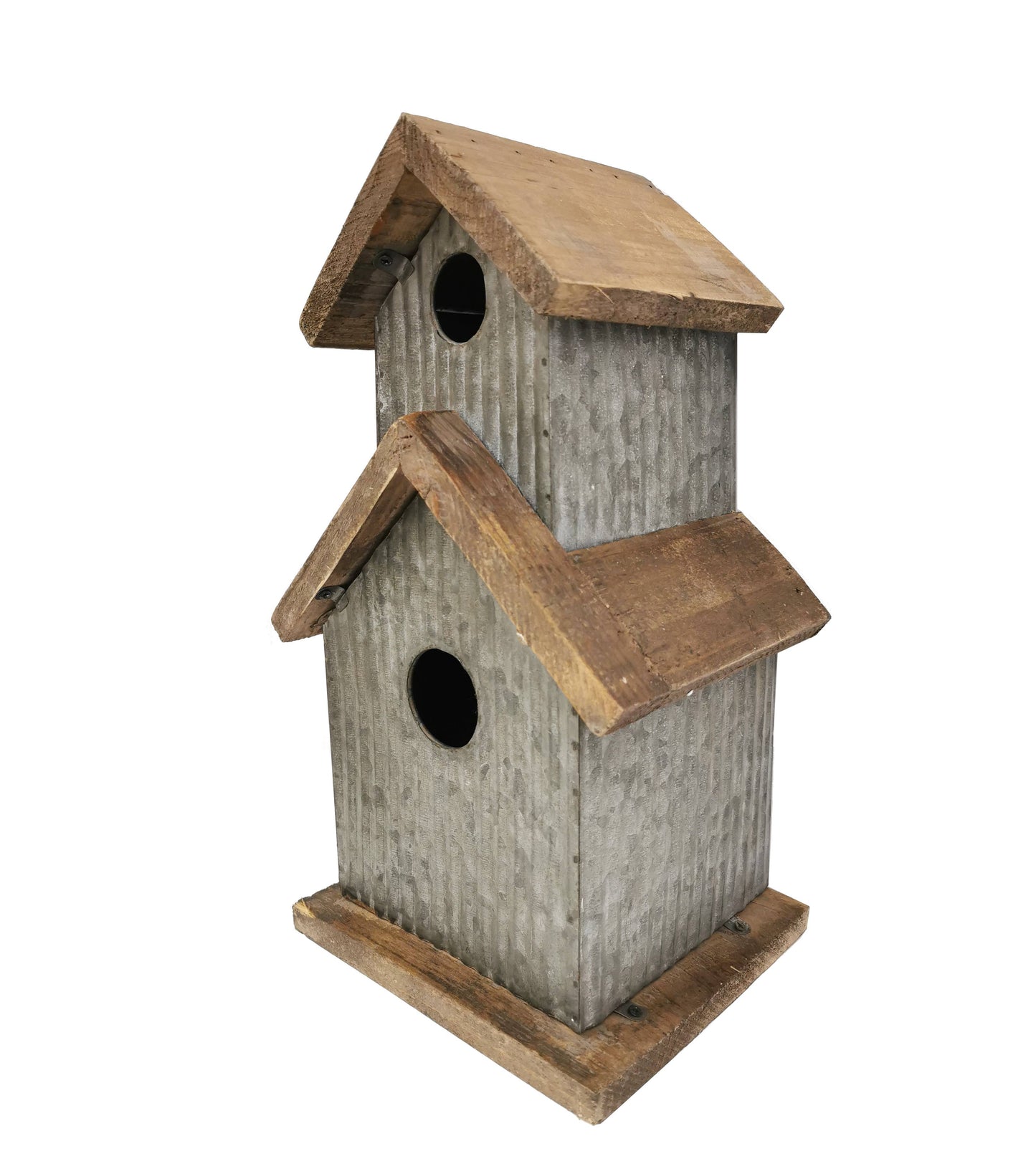 Reclaimed Wood and Metal Bird House