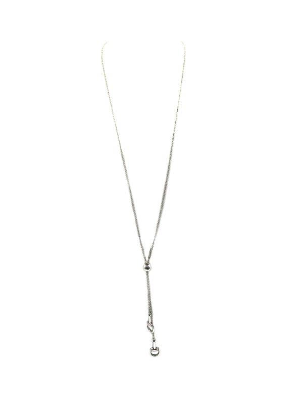 Western Snaffle Bit Bolo Necklace