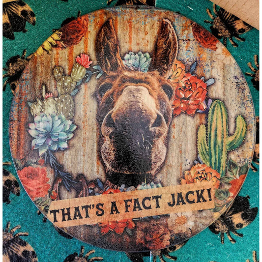 Round Glass Cutting board/Charcuterie/Trivet