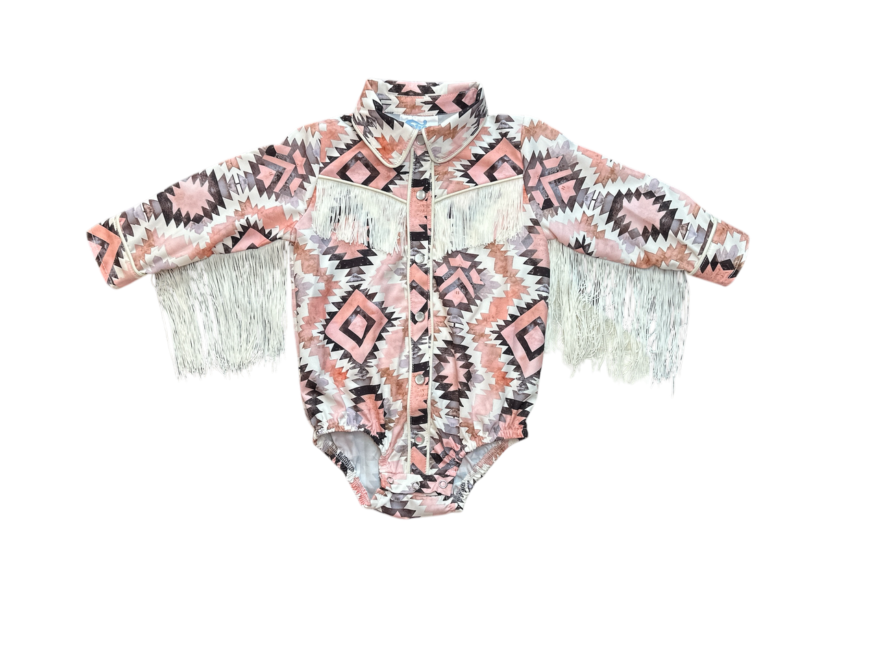 Aztec LS Pearl Snap Onesie