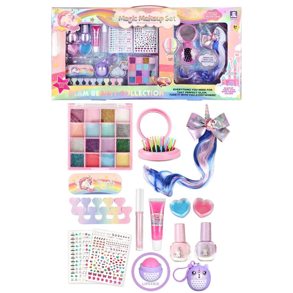 Cap Zone - Kids Unicorn Pony Beauty Collection Makeup Kit