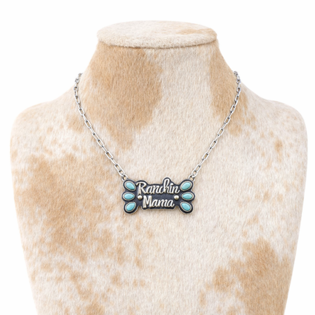 Western Ranching Mama Stone Necklace