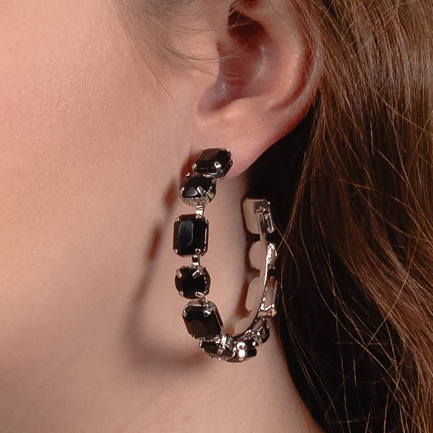 Crystal Hoop Earrings