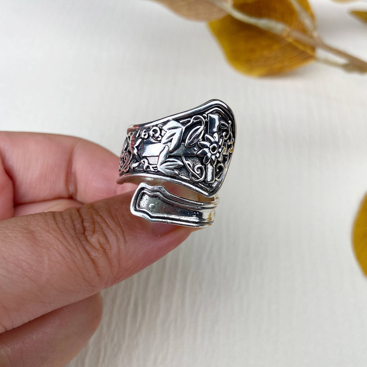 Flower Cross Ring