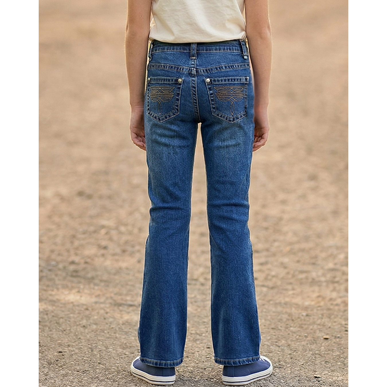 Girls' Western Basic Jeans – Dark Wash | Style ATWGJ-2A
