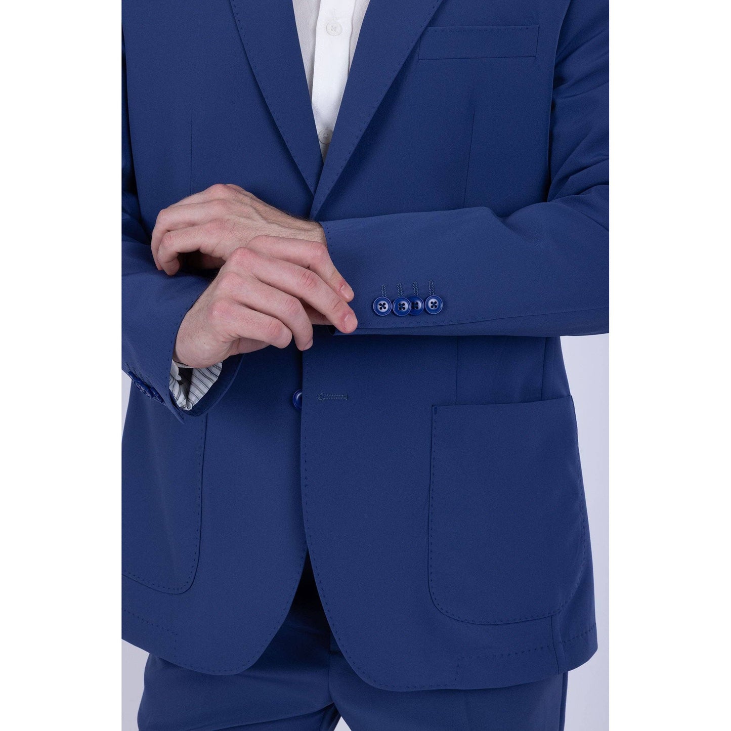 Men's 2-Pieces 2-Button Notch Lapel Suit Set 6SU08