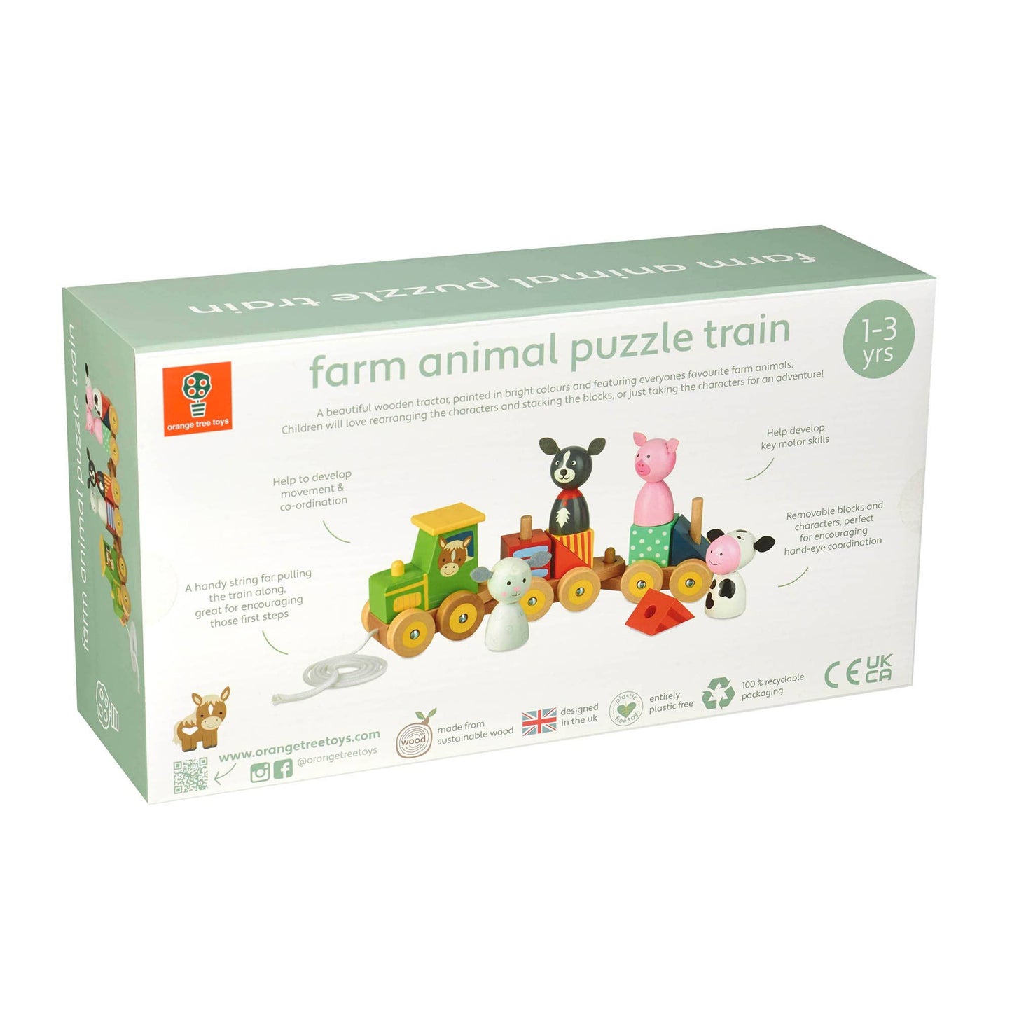 Orange Tree Toys - Farm Animal Puzzle Train