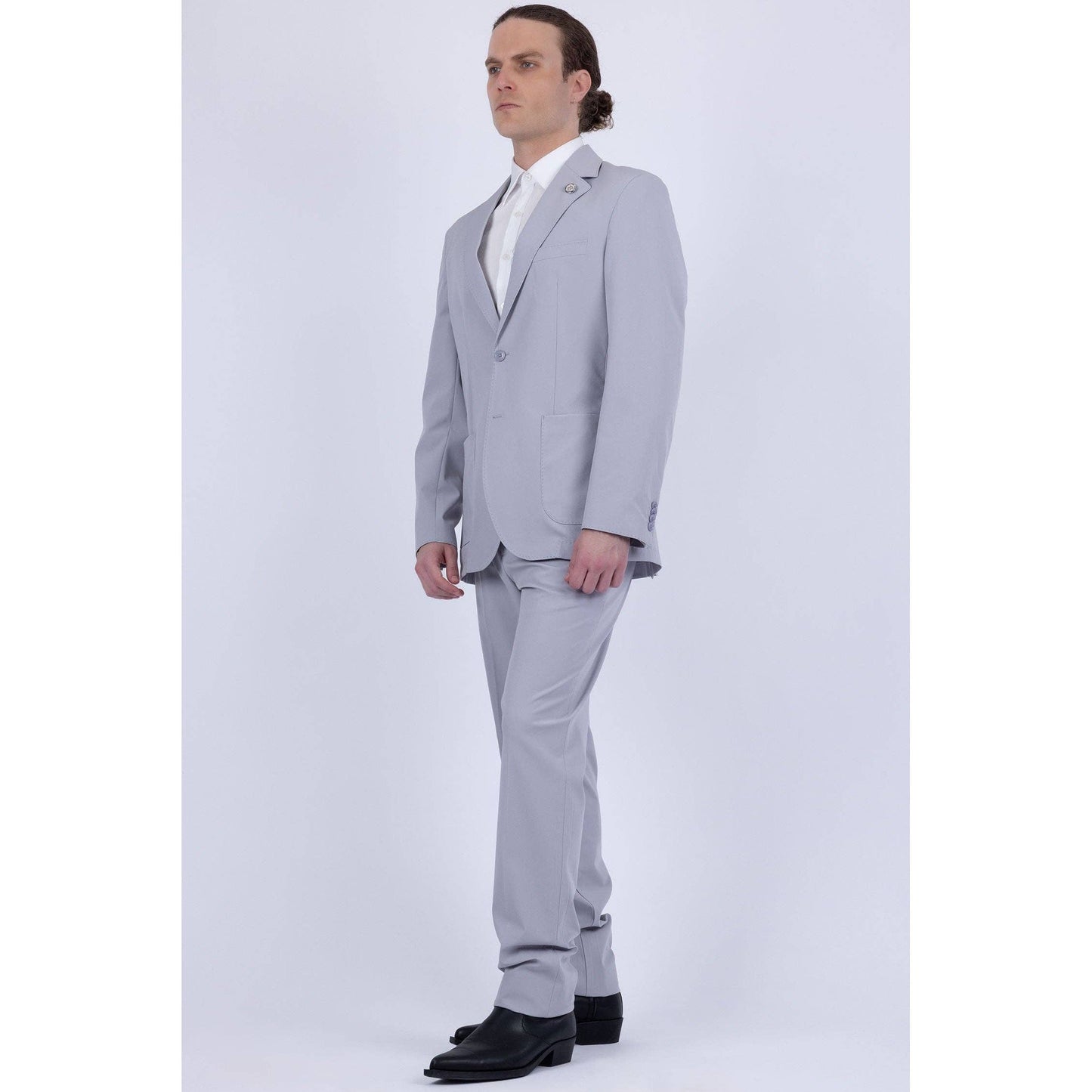 Men's 2-Pieces 2-Button Notch Lapel Suit Set 6SU08