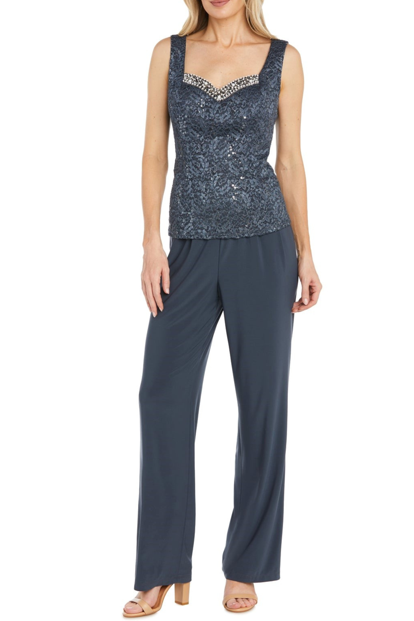 RM Richards Lace 3 Piece Evening Pant Set