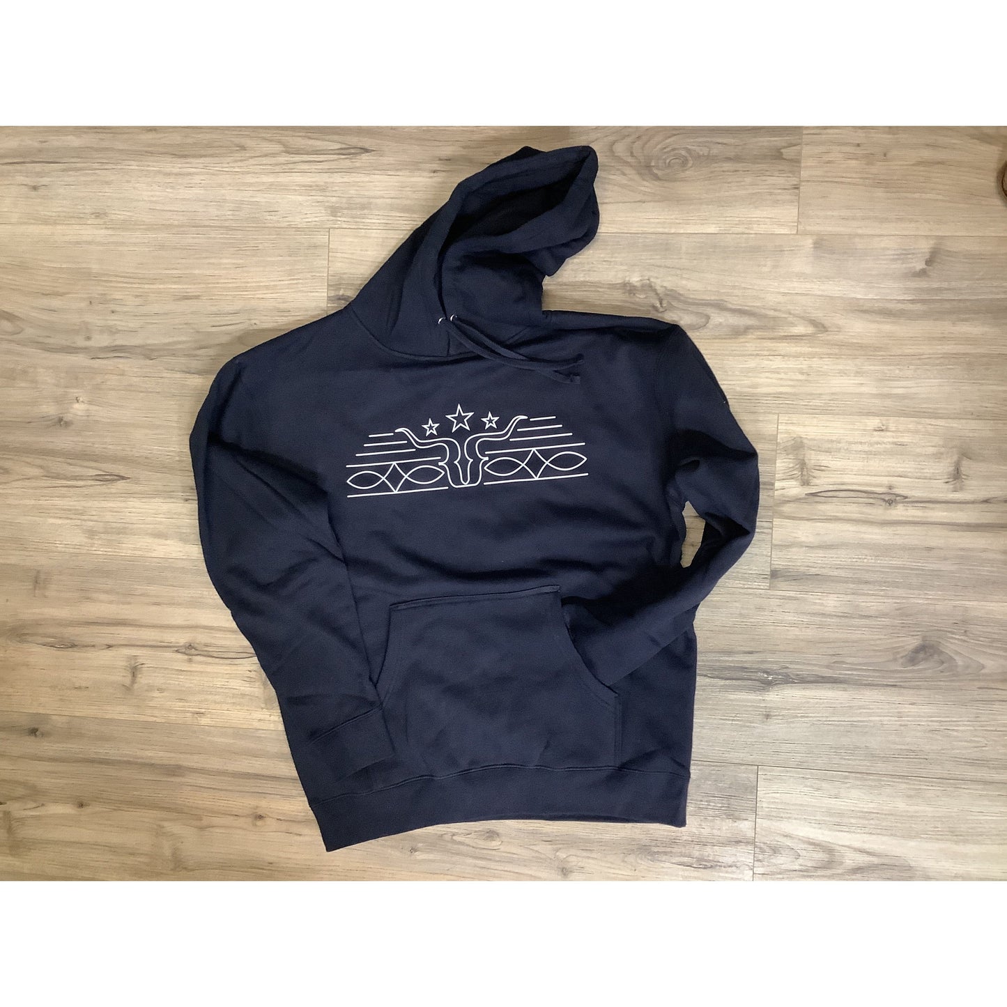 Ranch Rags Boot Stitching Design Hoodie