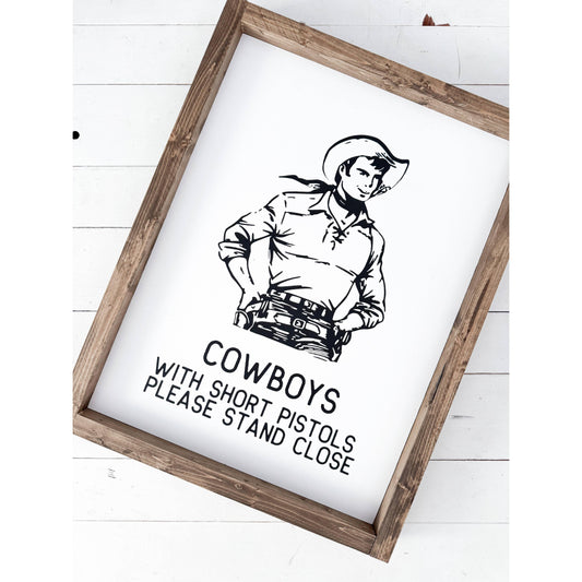 Ashwood Designs - Cowboy bathroom sign