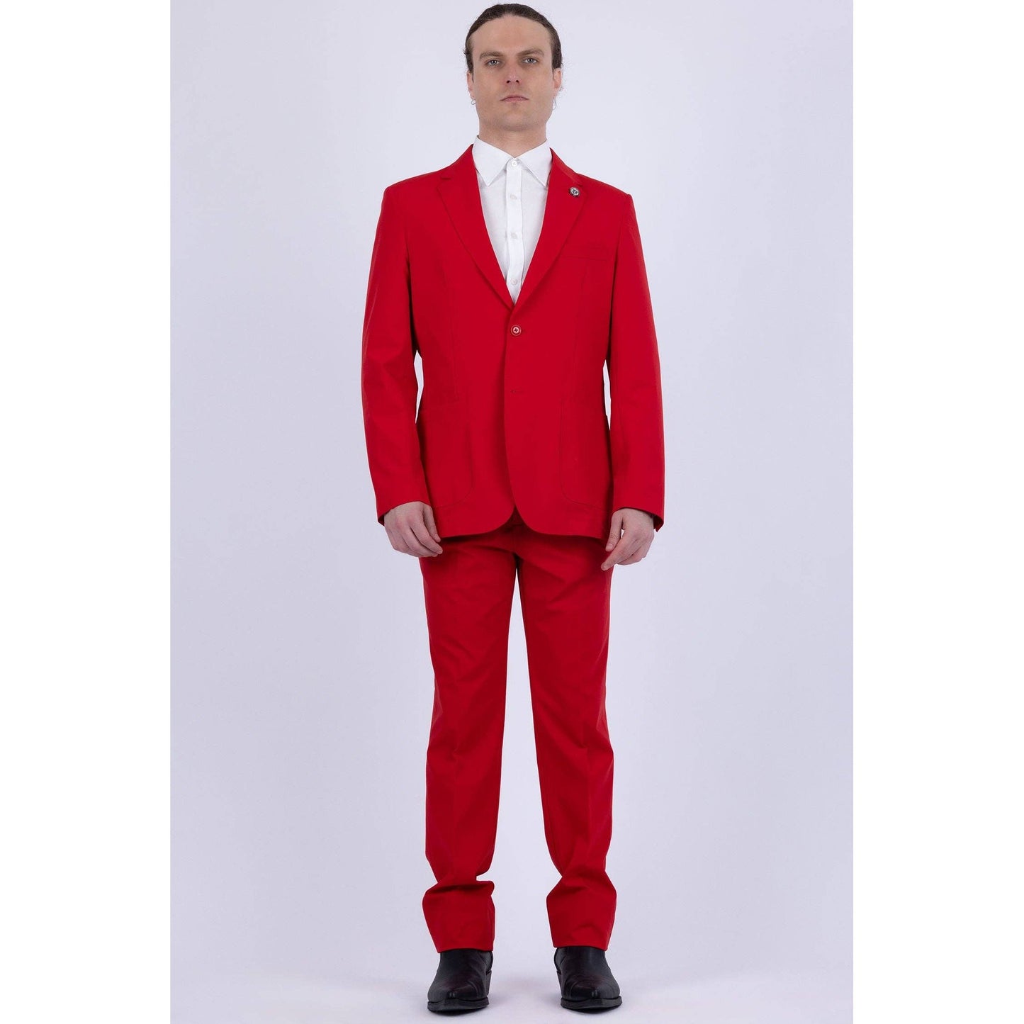 Men's 2-Pieces 2-Button Notch Lapel Suit Set 6SU08