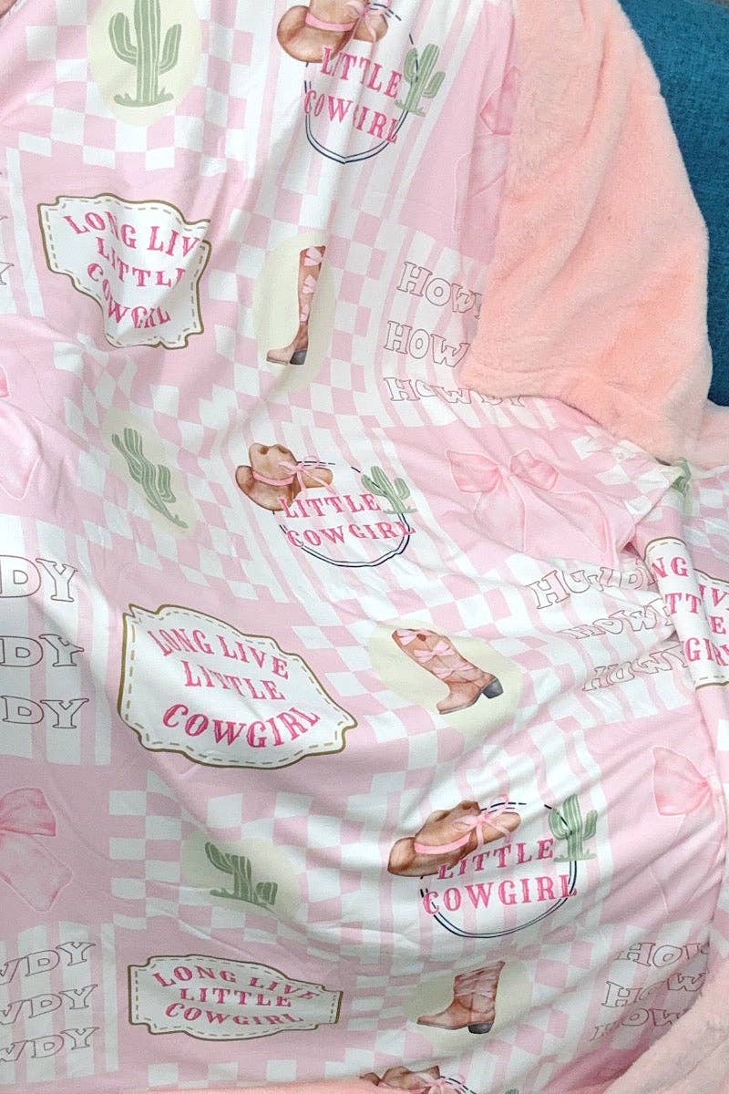 50" x 60" Throw Long Live Little Cowgirl BL092401