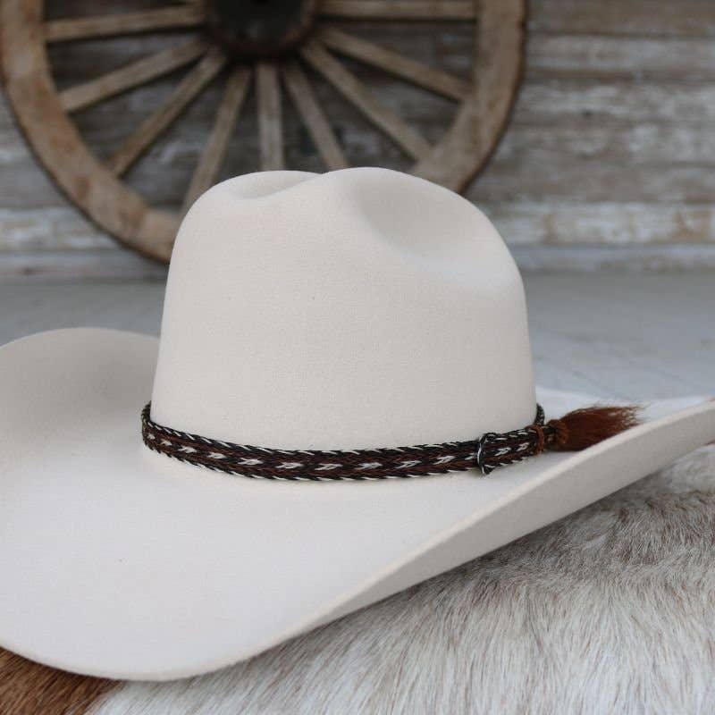 Horsehair Braided Single Tassel Hat Band - Duster