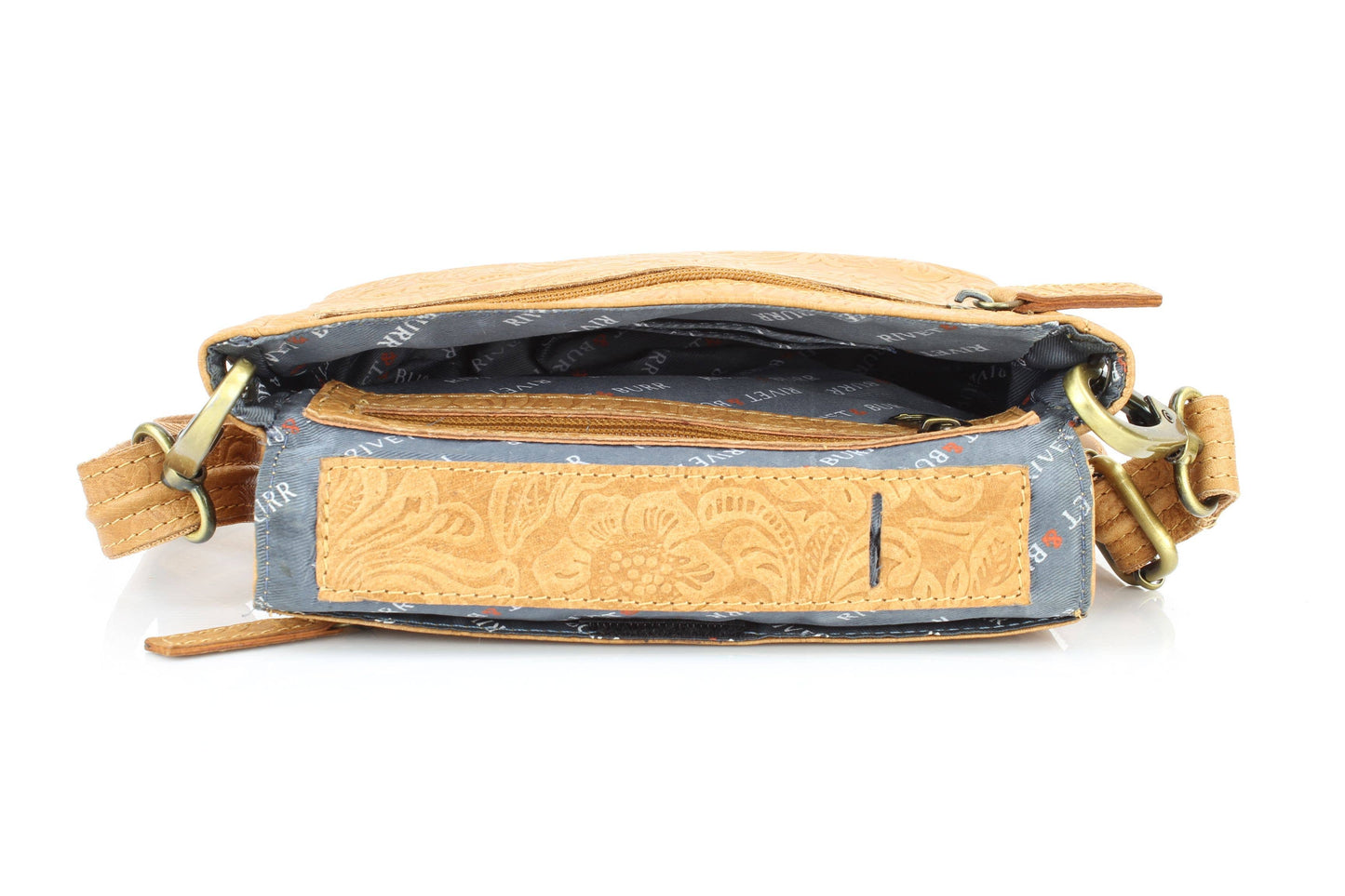 Women's Flap Over Crossbody Bag with Hidden Storage 1834