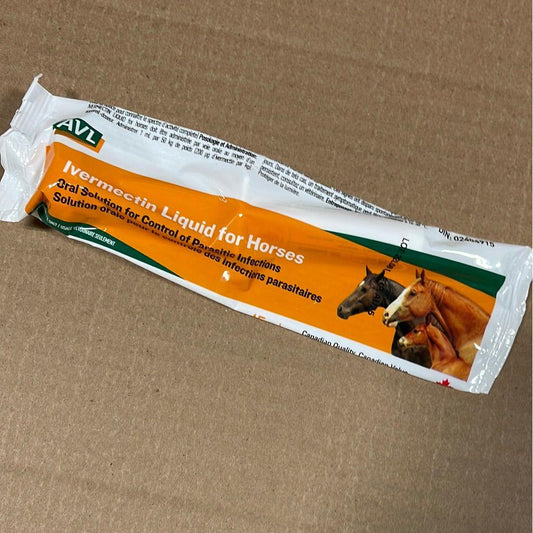 AVL Ivermectin Liquid for Horses 15mL Syringe