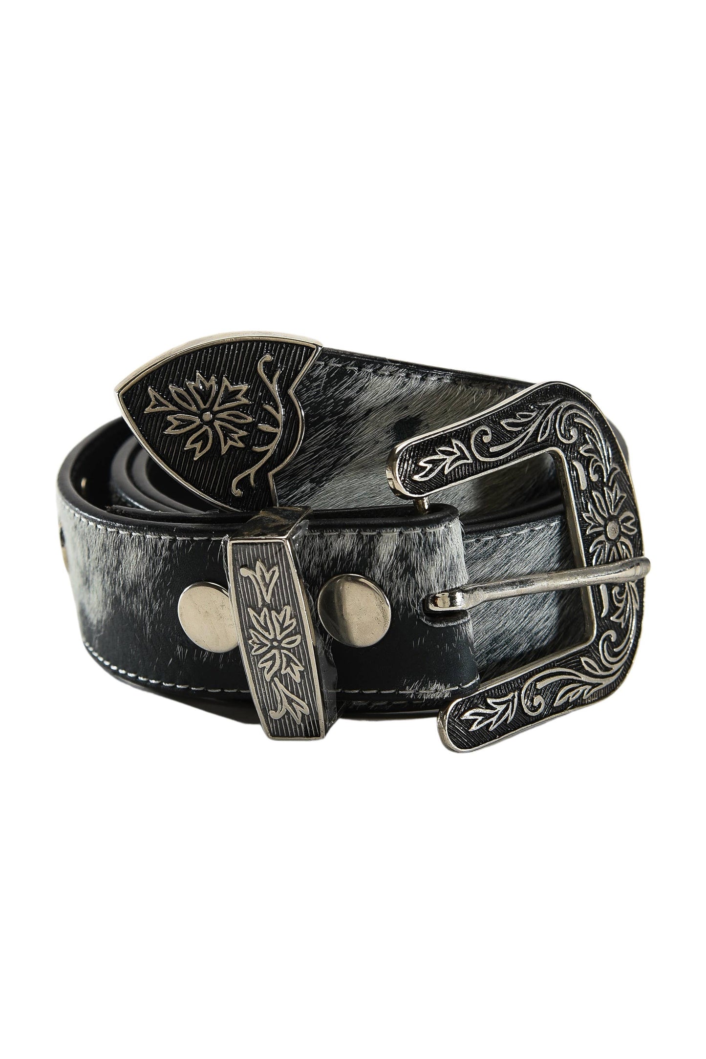 Hair on hide Western style belt #ABB02