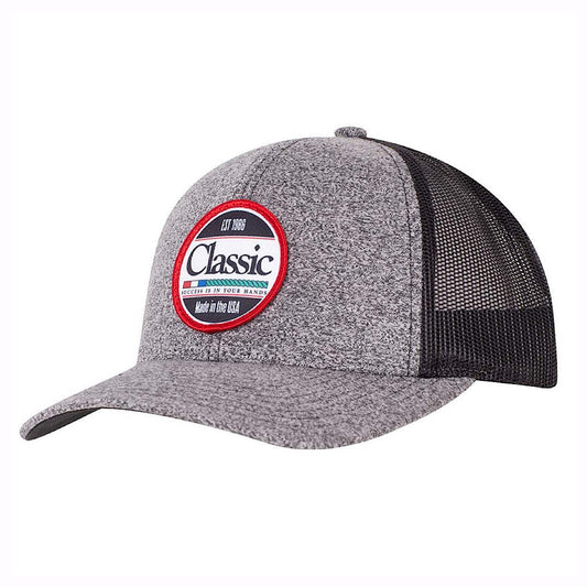 Classic Rope - Grey & Black With Badge Snap Back Men’s Ball Cap CAPCR59CR2