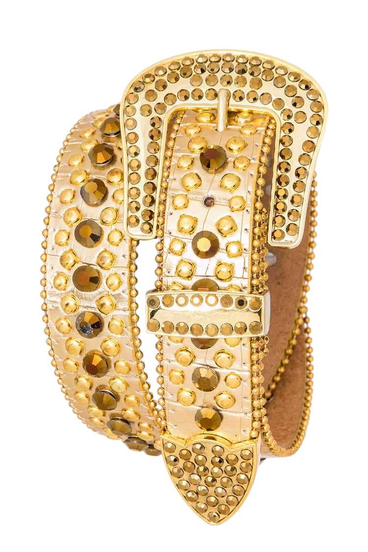 Crystal Buckle Iconic Fashion Belt