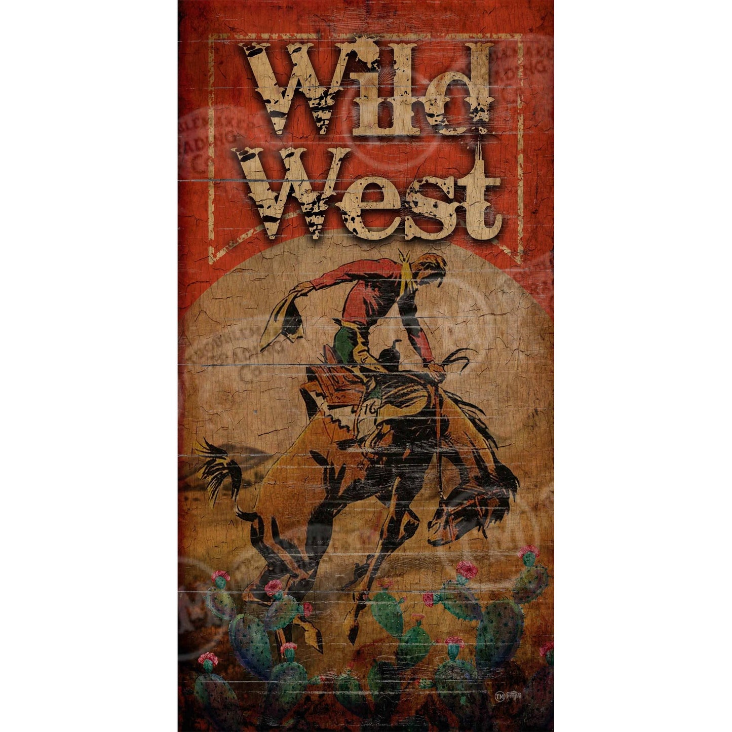 Wild West - 18" x 36" Large Rectangle Artwork