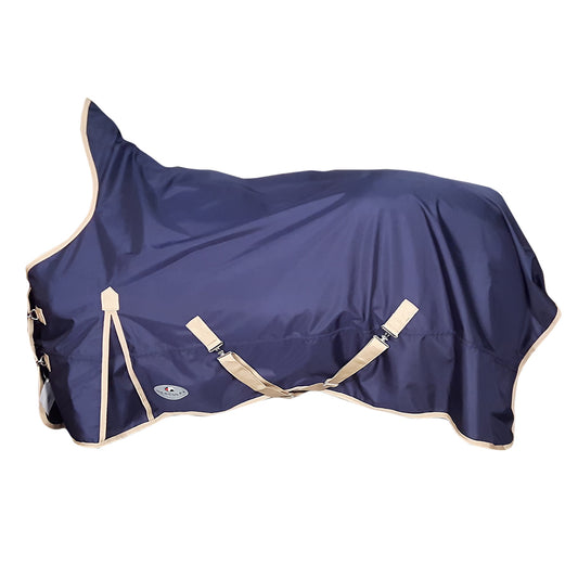 347 Hercules 1680D Mid Neck Rain Sheet-Navy/Beige Binding