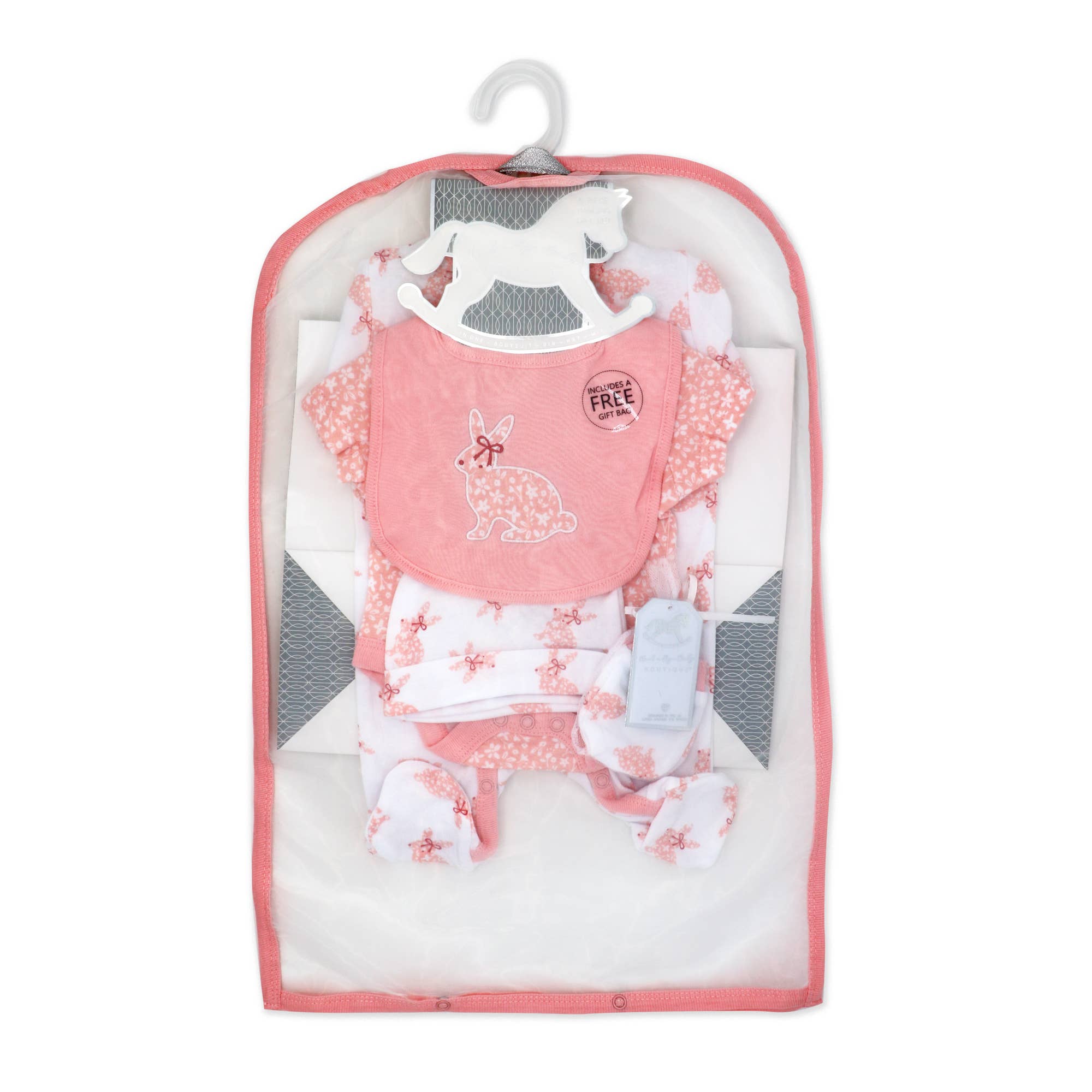 Rose Textiles - Girls 5 Piece Multipack Set -Bunny