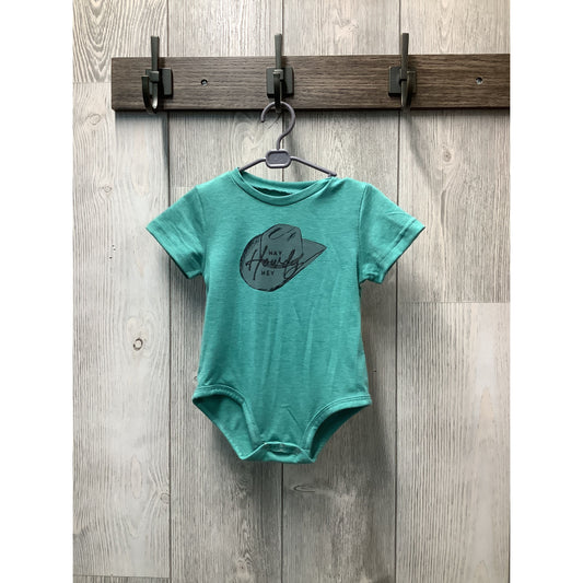 Two2Fly Girl’s Infant Bodysuit “Howdy” green