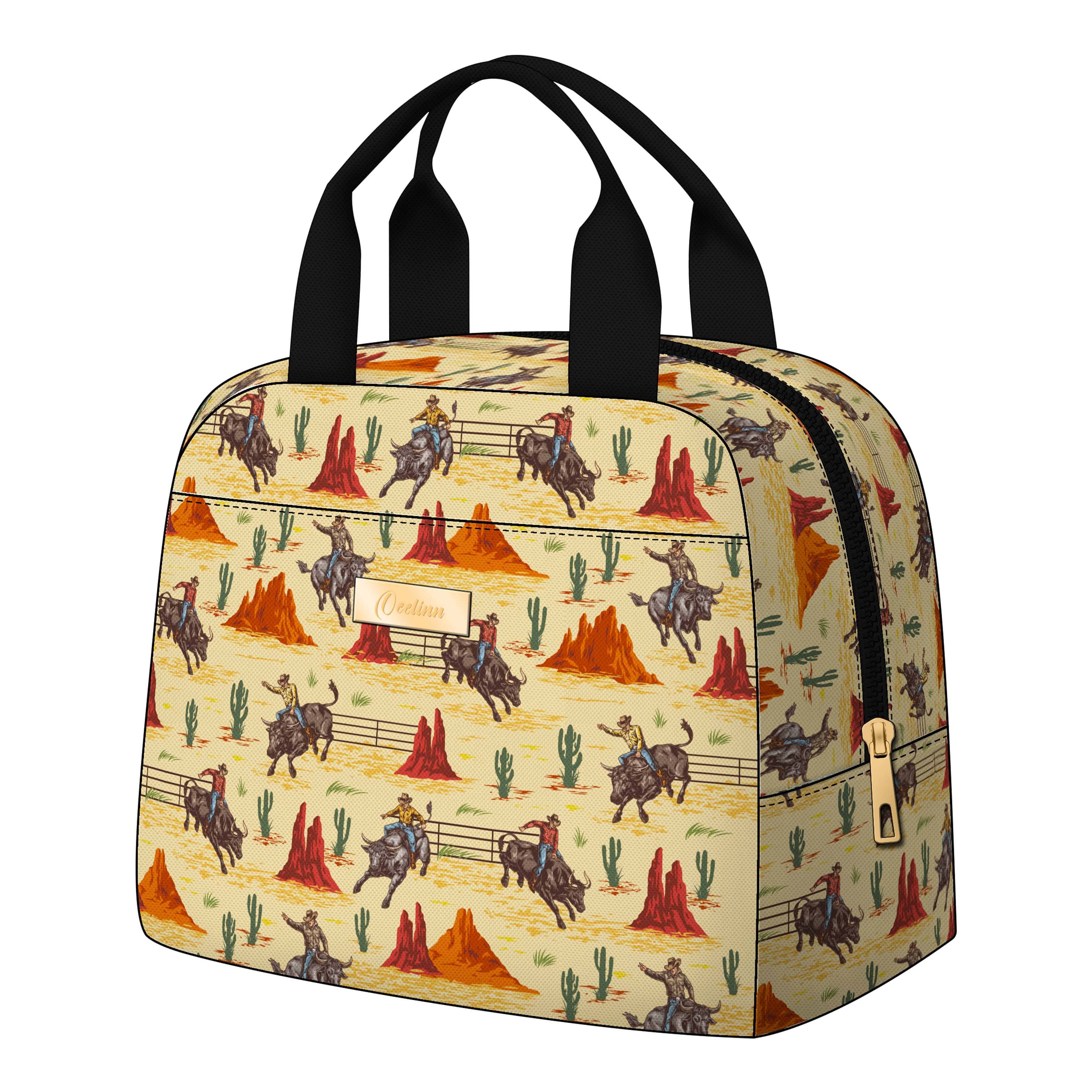 Cool and Customizable Bull Rodeo Lunch Bag for a Bold, Unique Style