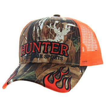 Hunter Outdoor Trucker Cap – Mesh Hat One Size Fits Most