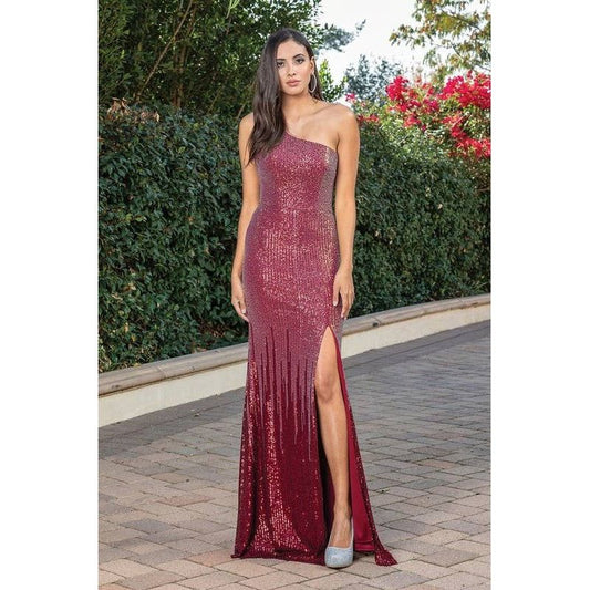 Fishtail Hem Prom Dress