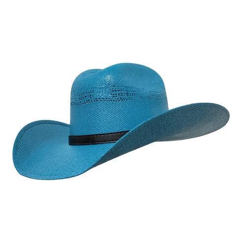 Gone Country Hat Co. - Rio Turquoise - Straw Bangora (Trail Boss Series)