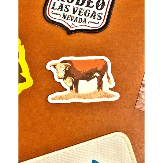 Rockin A Design - Hereford Bull
sticker