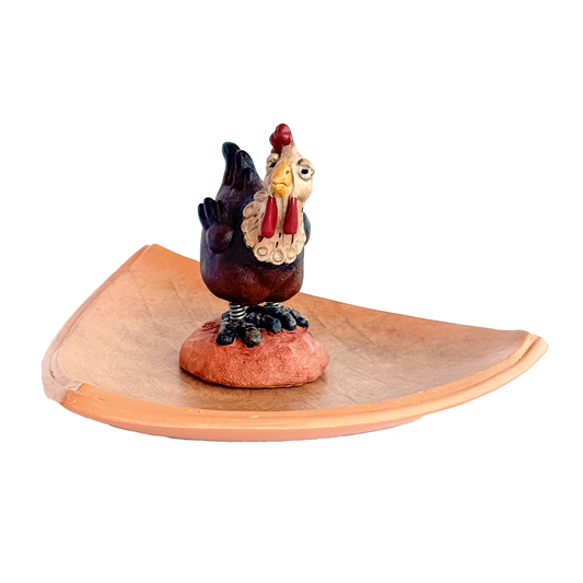 Brown Chicken Keepsake Tray