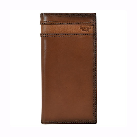 Georgia Boot - Brown Leather Men’s Tall Checkbook Cover/Wallet 2137137