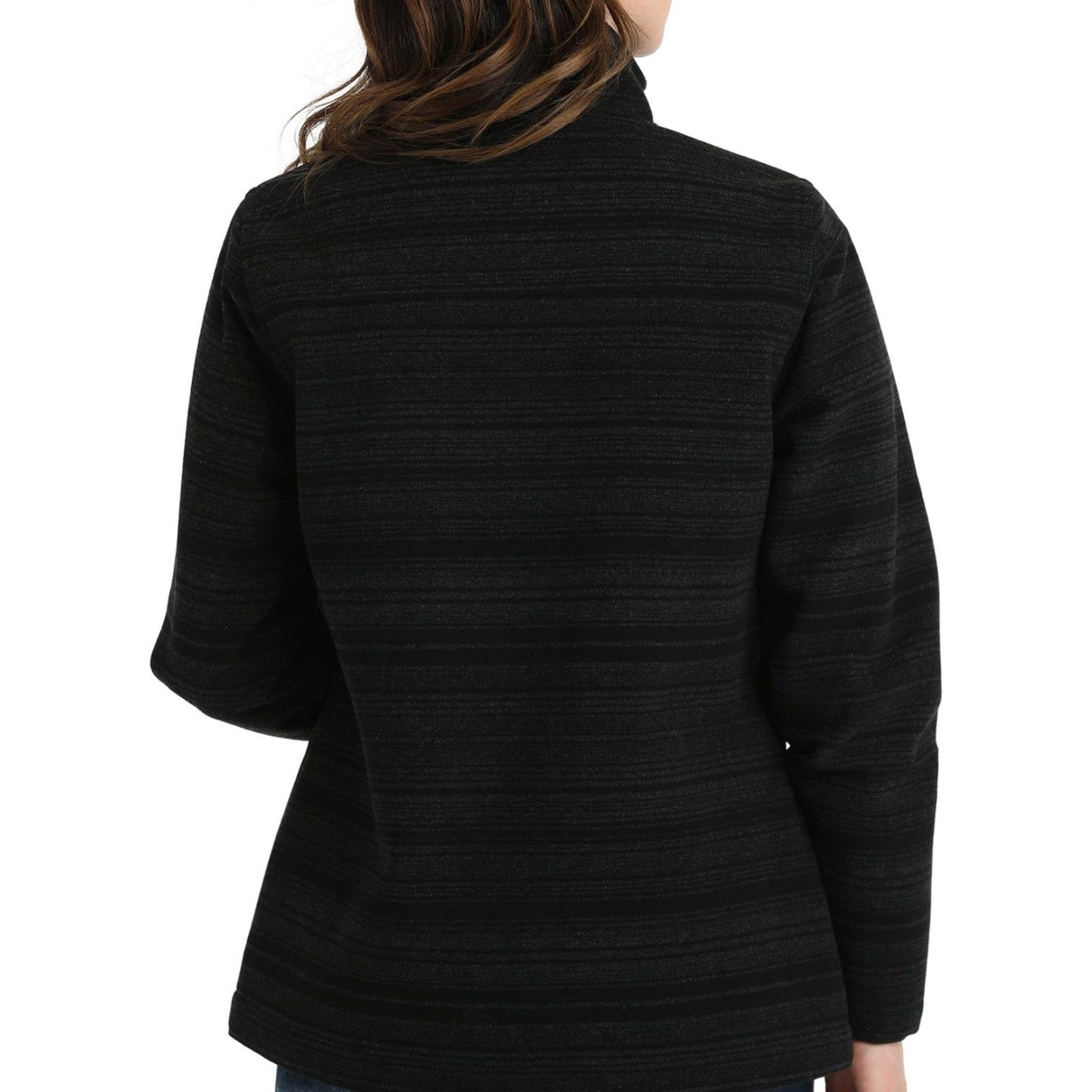 WOMEN'S TWILL JACKET - BLACK/GRAY