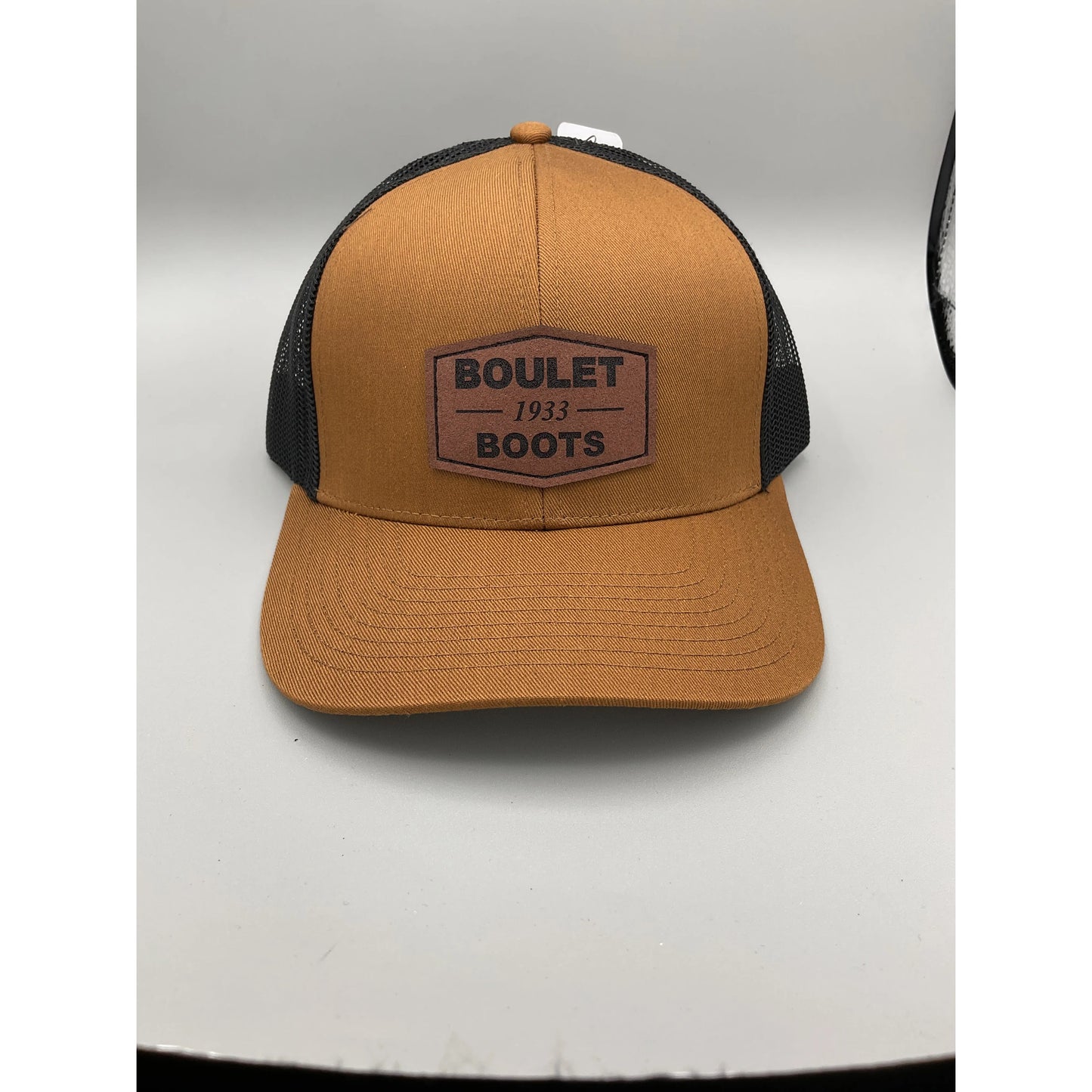 Boulet Boots Men’s Leather Patch Hats