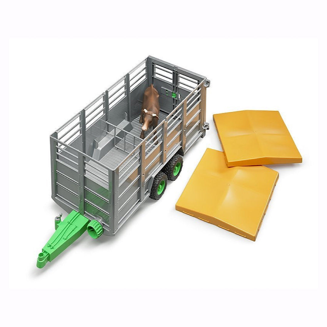 Bruder - Livestock Trailer With Cow Set 02227