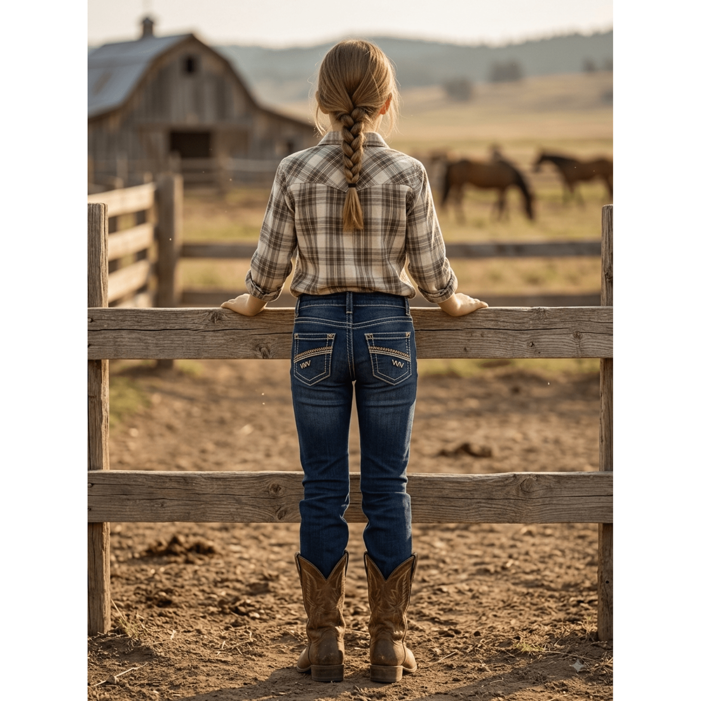 Girls' Western Jeans | Style ATWGJ-503
