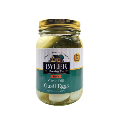 Byler's Spicy Garlic Dill Quail Eggs, 16 Oz