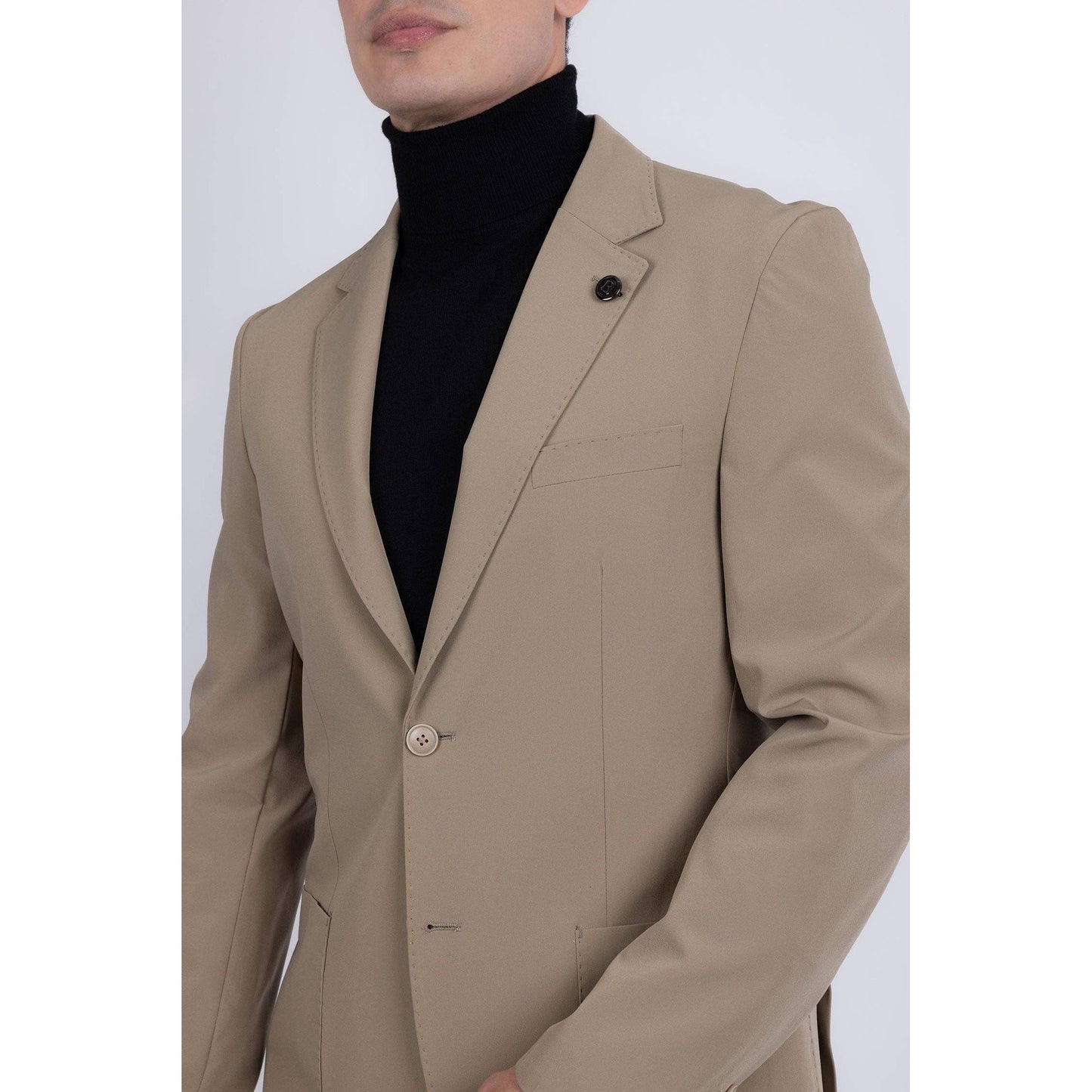 Men's 2-Pieces 2-Button Notch Lapel Suit Set 6SU08