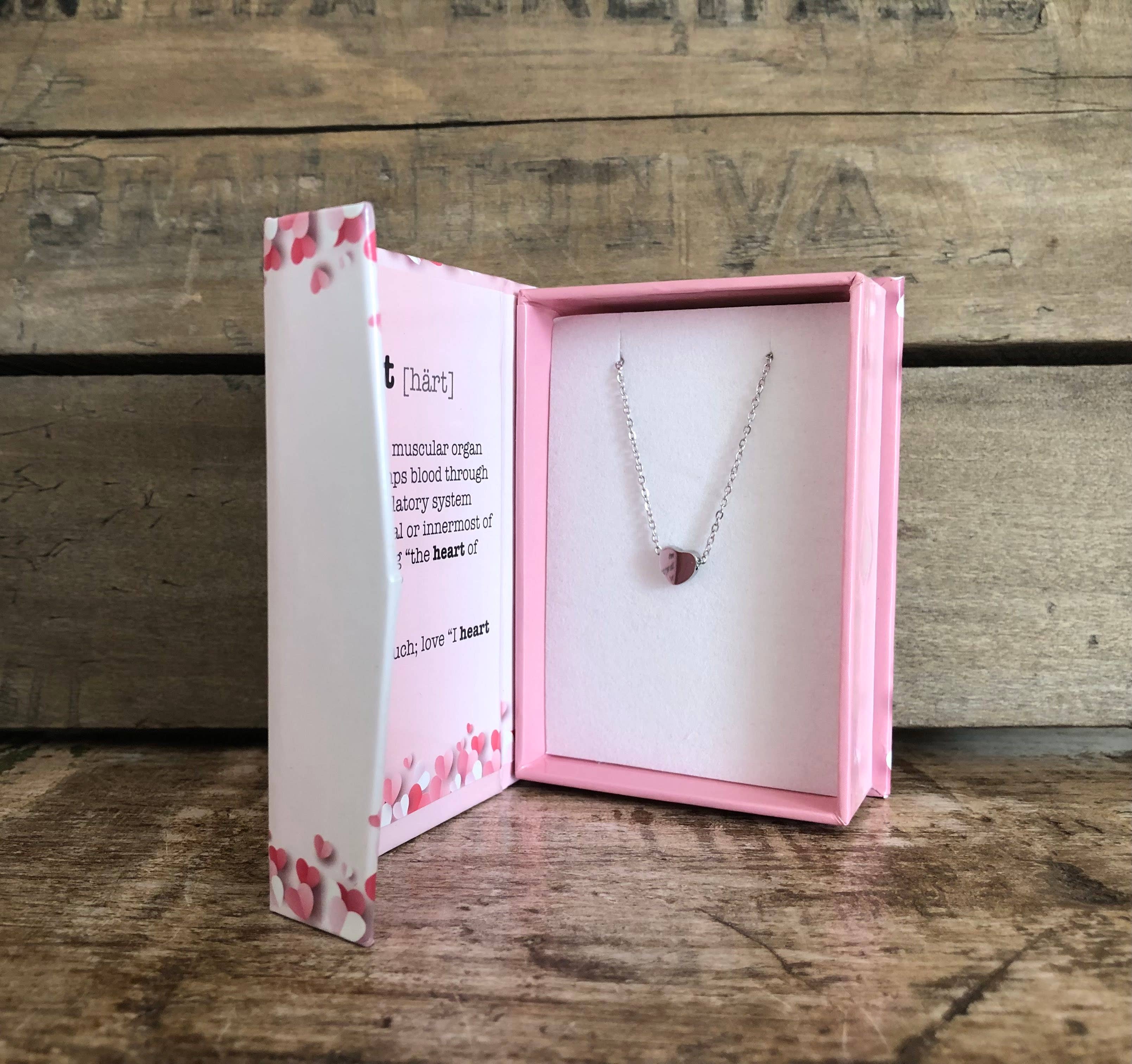 Mini Heart Slider Necklace