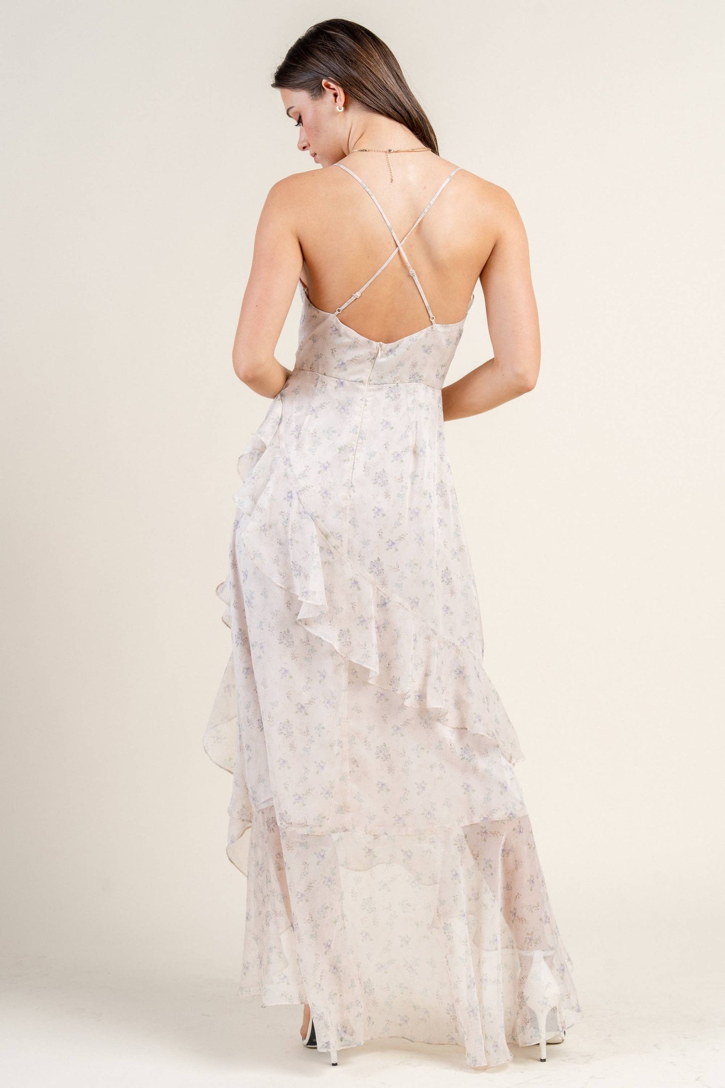 BD12890E / CHIFFON PRINT DRESS