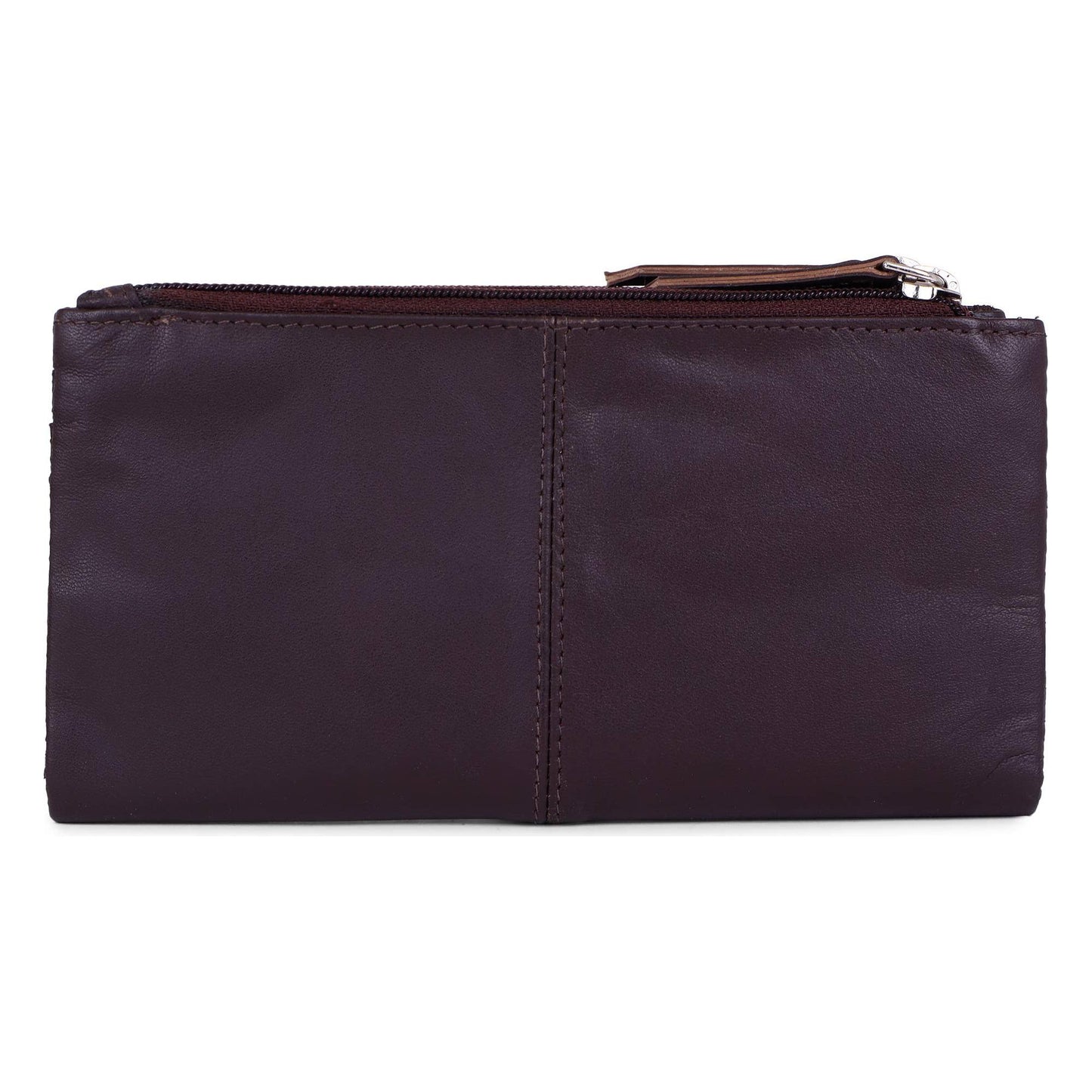 Sixtease Bags - Leather Cowhide Bifold Women's Wallet - Brown