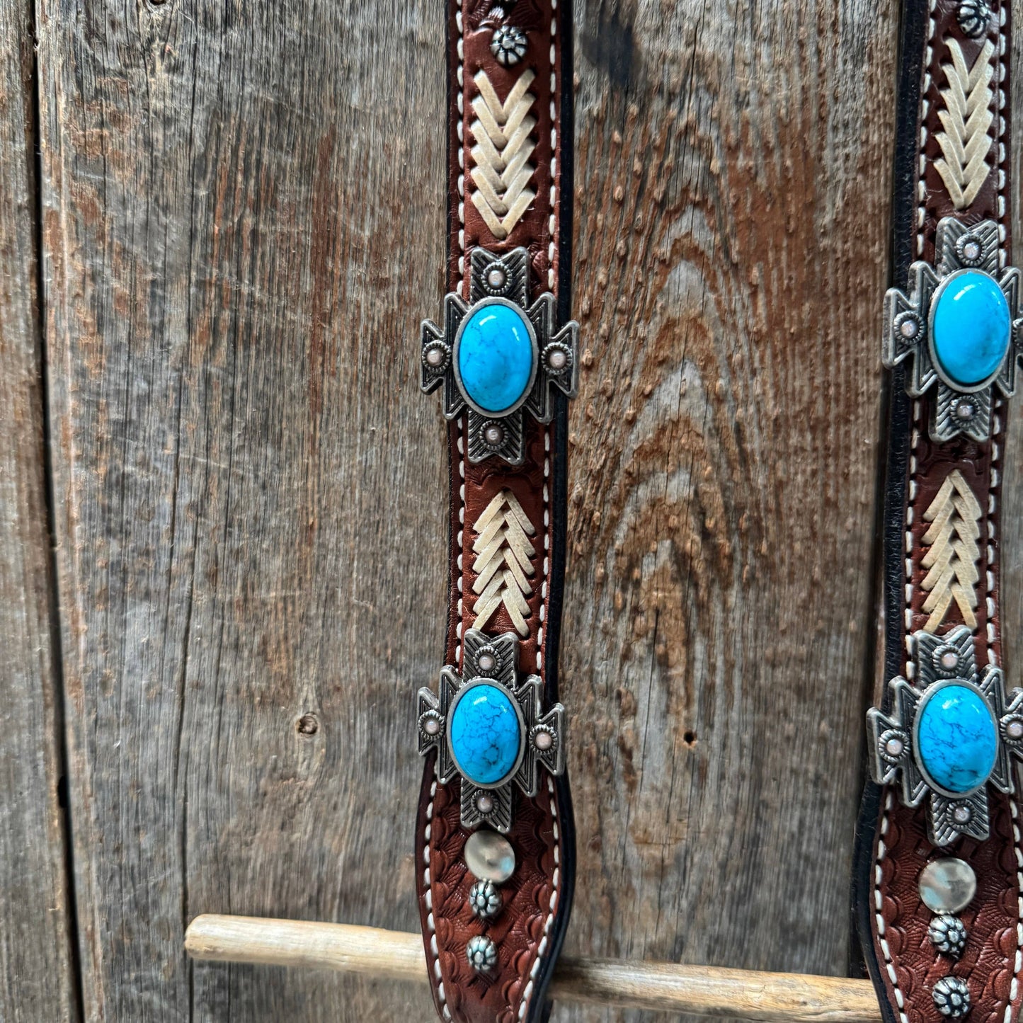 Rodeo Drive - Rawhide South West One Ear Headstall and Breastcollar Tack Set #OEBC409