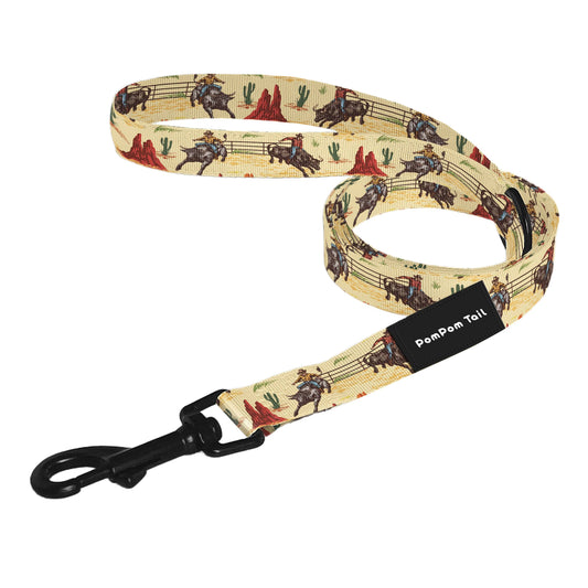 Outdoor Running Dog Leash with Bull Rodeo Design