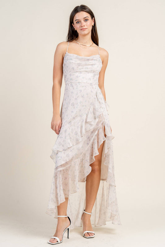 BD12890E / CHIFFON PRINT DRESS