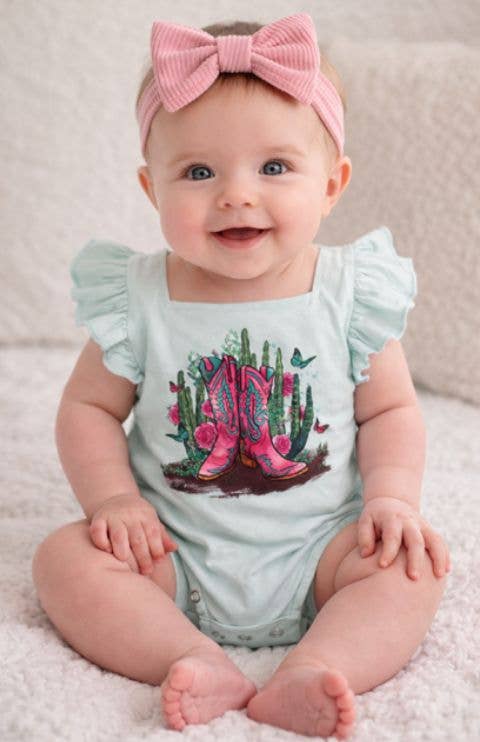 Girls Western Boots onises with Frill Sleeves.GMA-2588